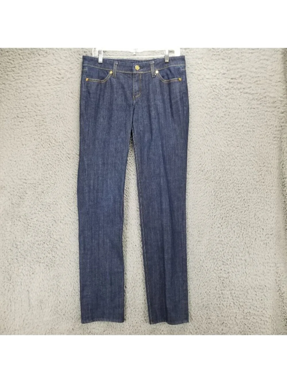 Tory Burch Jeans Womens 29 Tall Blue Tory Skinny Stretch Denim *Read*